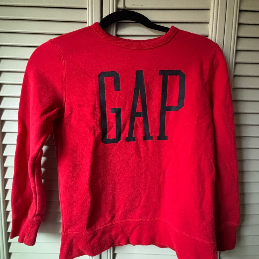 GAP Kids  Red Pullover Sweatshirt